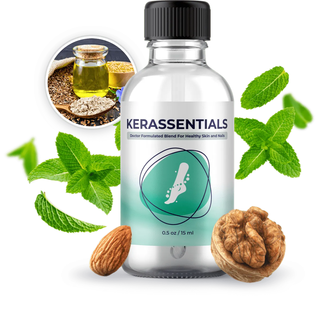 Kerassentials nail and skin oil with botanical ingredients